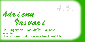 adrienn vasvari business card